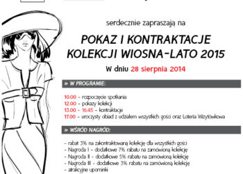 Zaproszenie – Polscy Producenci Odzieży Damskiej : AB Nahlik, Con Duo, Far Far, Just Style, Kate, Kumi, Metafora, Semper